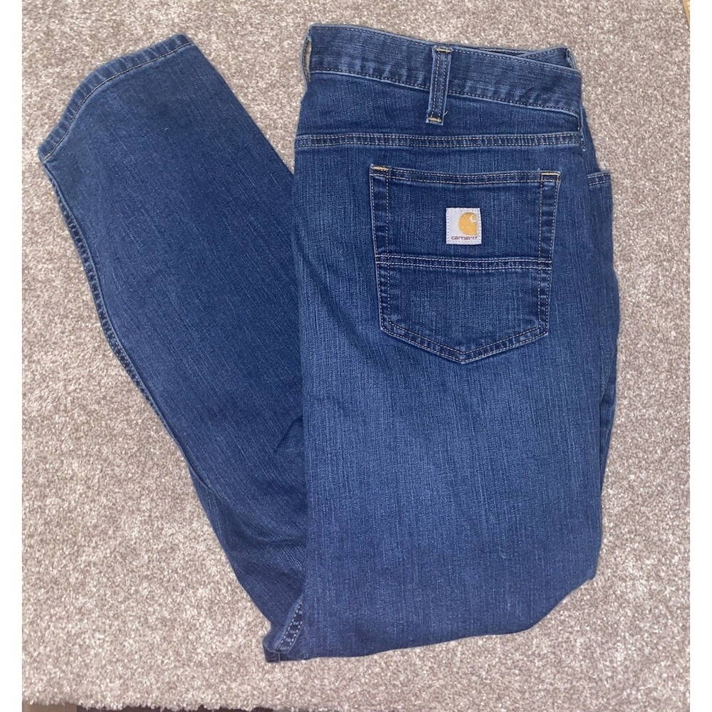 Carhartt Relaxed Fit Blue Jeans Workwear Carpenter 40x32 Western Outdoor Camp